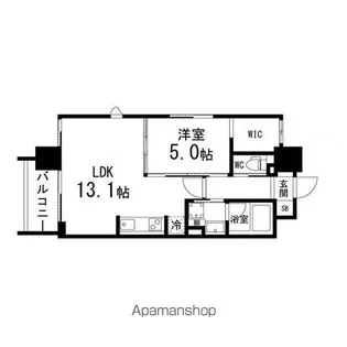 コンフォートEXE榴岡公園【504号室】の間取り