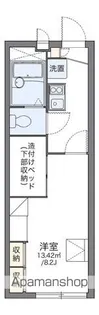 レオパレステンジン【102号室】の間取り