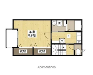 APARTMENT IN WEST【202号室】の間取り