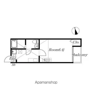 GREEN COURT【203号室】の間取り