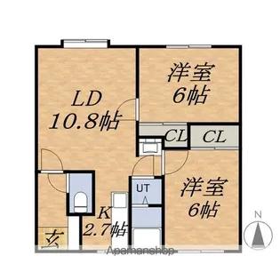 LIGHT HOUSE PARTⅡ【2階】の間取り
