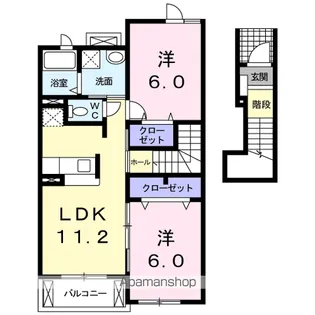 ル・シエル【2階】の間取り