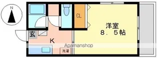 コーポBEE HOUSE【3階】の間取り