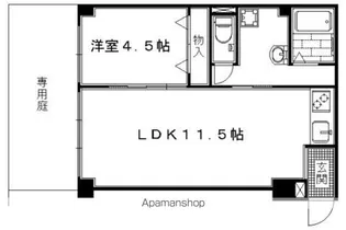 リノステイ京都沓掛【101号室】の間取り