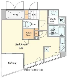 コスモリード新宿余丁町【1階】の間取り