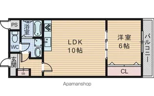 サンロイヤルハイツ【3階】の間取り