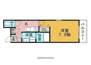 エムズ福原【1階】の間取り