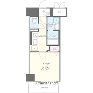 1Kの間取り画像