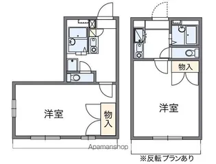 レオパレス伊都倶楽部【203号室】の間取り