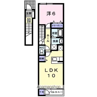 メゾン・ソレイユⅠ【2階】の間取り