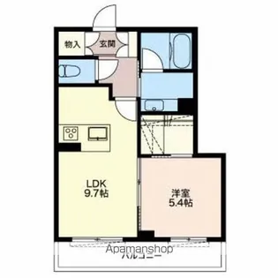 ベレオペリファニア【103号室】の間取り