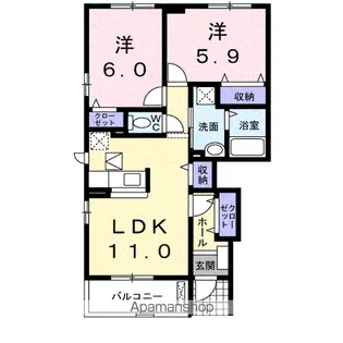 DーBELIEVEⅣA【1階】の間取り
