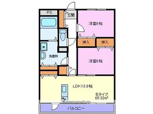 マチス ド ショパン【2階】の間取り