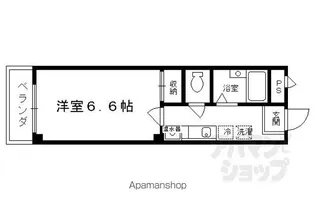 AMARE亀乃子【303号室】の間取り