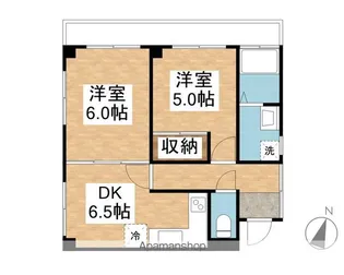 ルネカネコ【401号室】の間取り