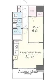 キャナルテラス品川【14階】の間取り