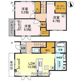 ラ・ナチュール【I号室】の間取り