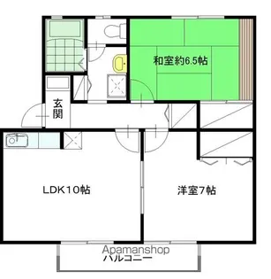 コンフォールYASU【1階】の間取り