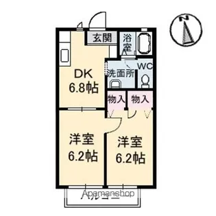 グリーンコートK【1階】の間取り