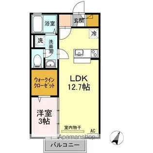 ヴェルデ津森【2階】の間取り