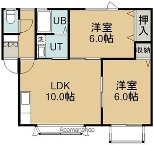パレスはせがわ【1階】の間取り