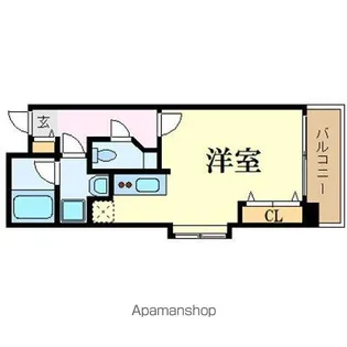 ラフィネス博多リバーステージ【6階】の間取り