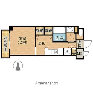 ルセアン保土ヶ谷【106号室】の間取り