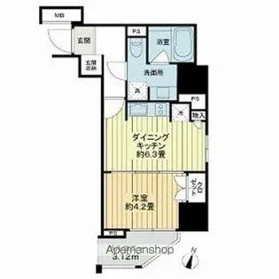 ライオンズ千代田岩本町ミレス【7階】の間取り