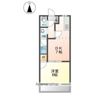 レジデンス大島【203号室】の間取り