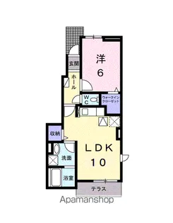 フラン ブリーズ Ⅰ【1階】の間取り