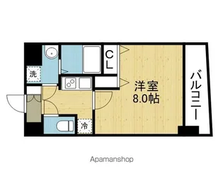 アドバンス大阪フェリシア【8階】の間取り