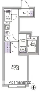 東京都中野区大和町3丁目【マンション】の間取り