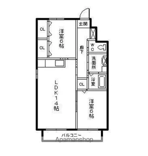 アクアハイツⅠ【1階】の間取り