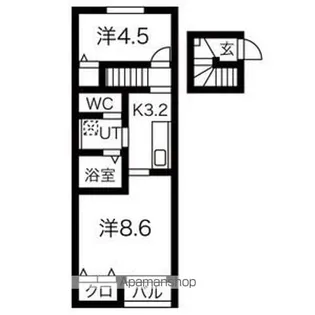 ペシュール【2階】の間取り