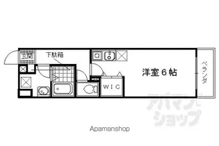 メゾンかしの木【101号室】の間取り