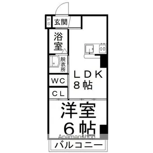 ラペズマンN4【5階】の間取り