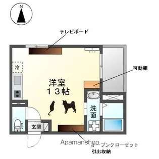 ウエストウイングⅡ【303号室】の間取り