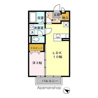 ワ・ラフィーヌ【2階】の間取り