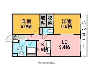 パークいなづみ【3階】の間取り