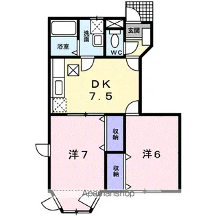 キャッスルビューカトウ【1階】の間取り