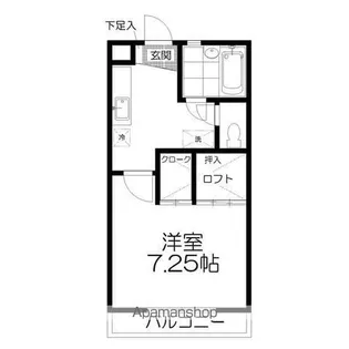 花壇ハイツ【1階】の間取り