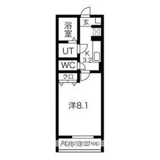 ソワサントセーズ下ノ橋【3階】の間取り