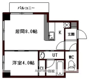 ノースファイン手稲【5階】の間取り