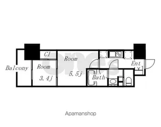 パークアクシス名古屋山王【14階】の間取り