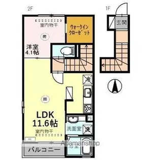 HIBIKI【2階】の間取り