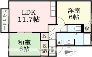 パークハウスK B棟【102号室】の間取り