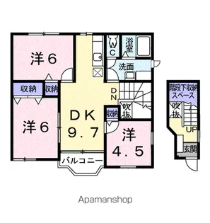 ベルヴィル アルムB【2階】の間取り