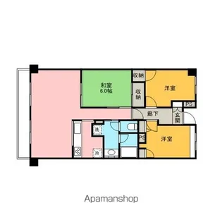 INSURANCE BLDGⅩⅢ【5階】の間取り