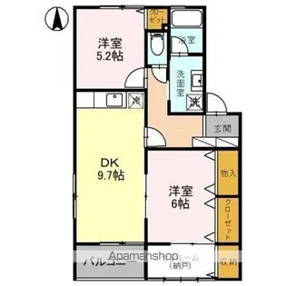 テンダーハウス【1階】の間取り