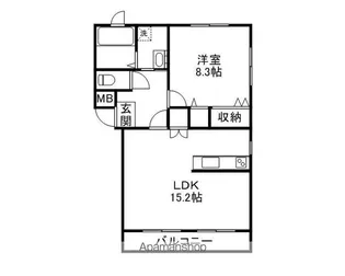グリーンテージ【2階】の間取り